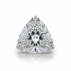 Lab Grown Diamond 1PC Tiny 5x5 MM Triangle Faceted White Sparkling Man Made Gems