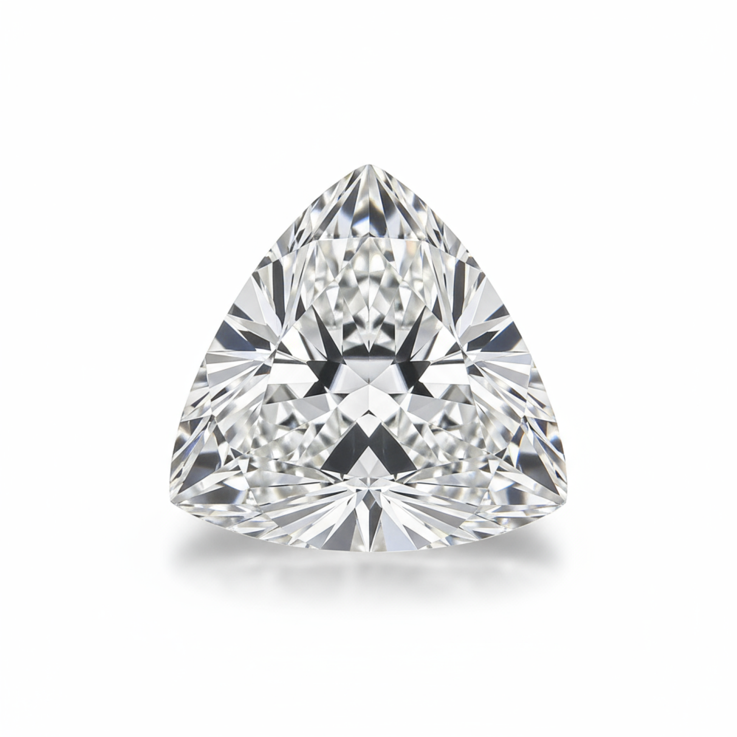 Lab Grown Diamond 1PC Tiny 6x6 MM Triangle Faceted White Polished Man Made Loose Gems Imagen principal del producto