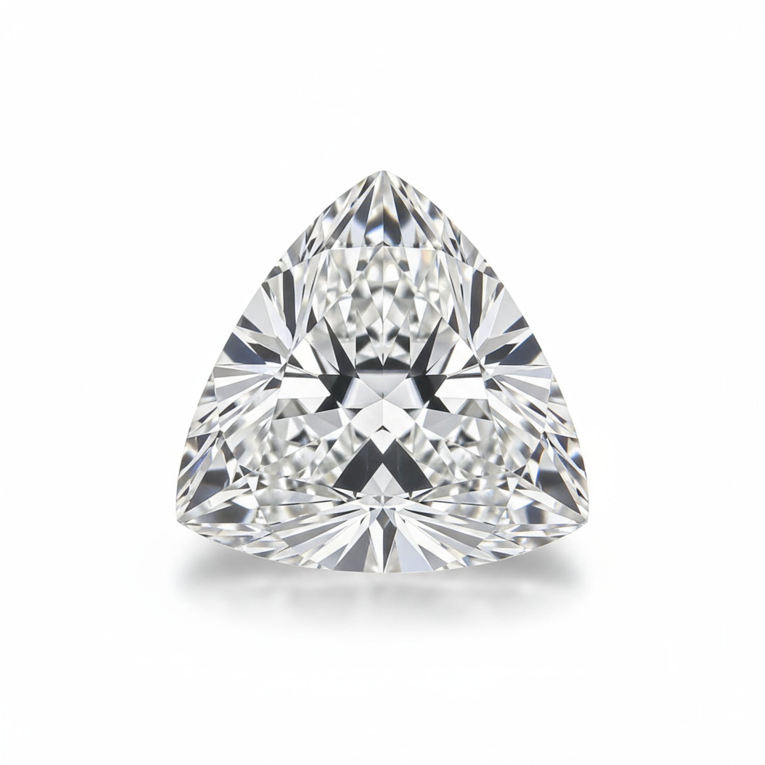 Lab Grown Diamond 1PC Tiny 6x6 MM Triangle Faceted White Polished Man Made Loose Gems