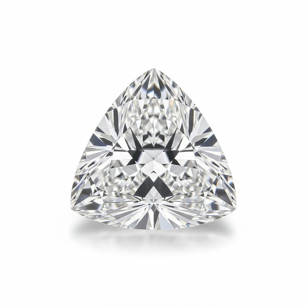 Lab Grown Diamond 1PC Tiny 6x6 MM Triangle Faceted White Polished Man Made Loose Gems