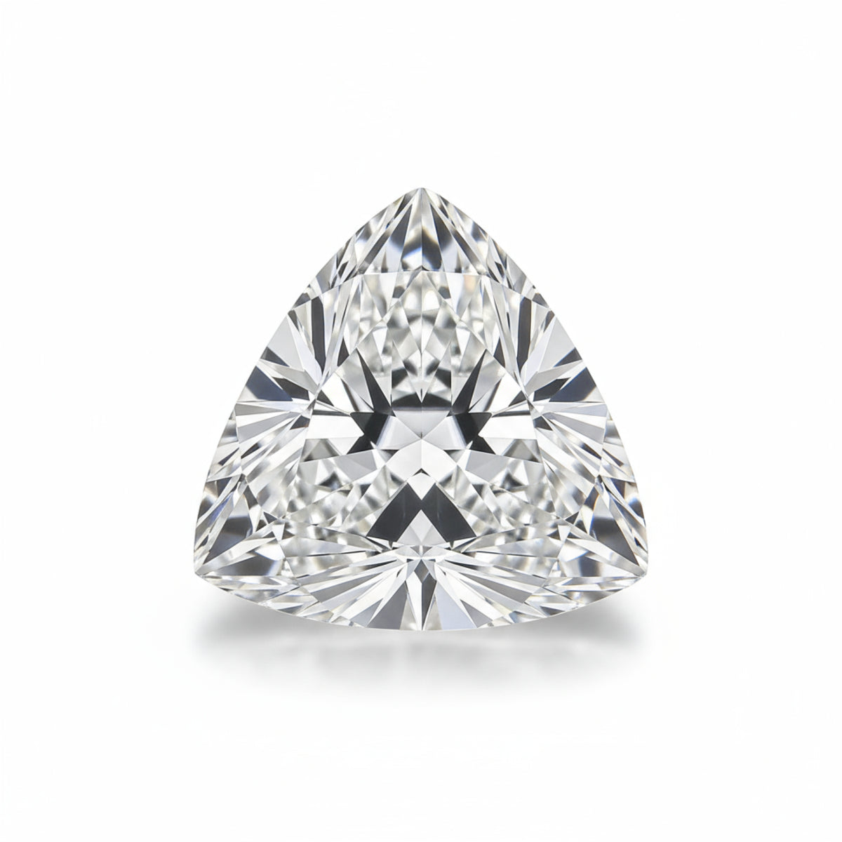 Lab Grown Diamond 1PC Tiny 6x6 MM Triangle Faceted White Polished Man Made Loose Gems