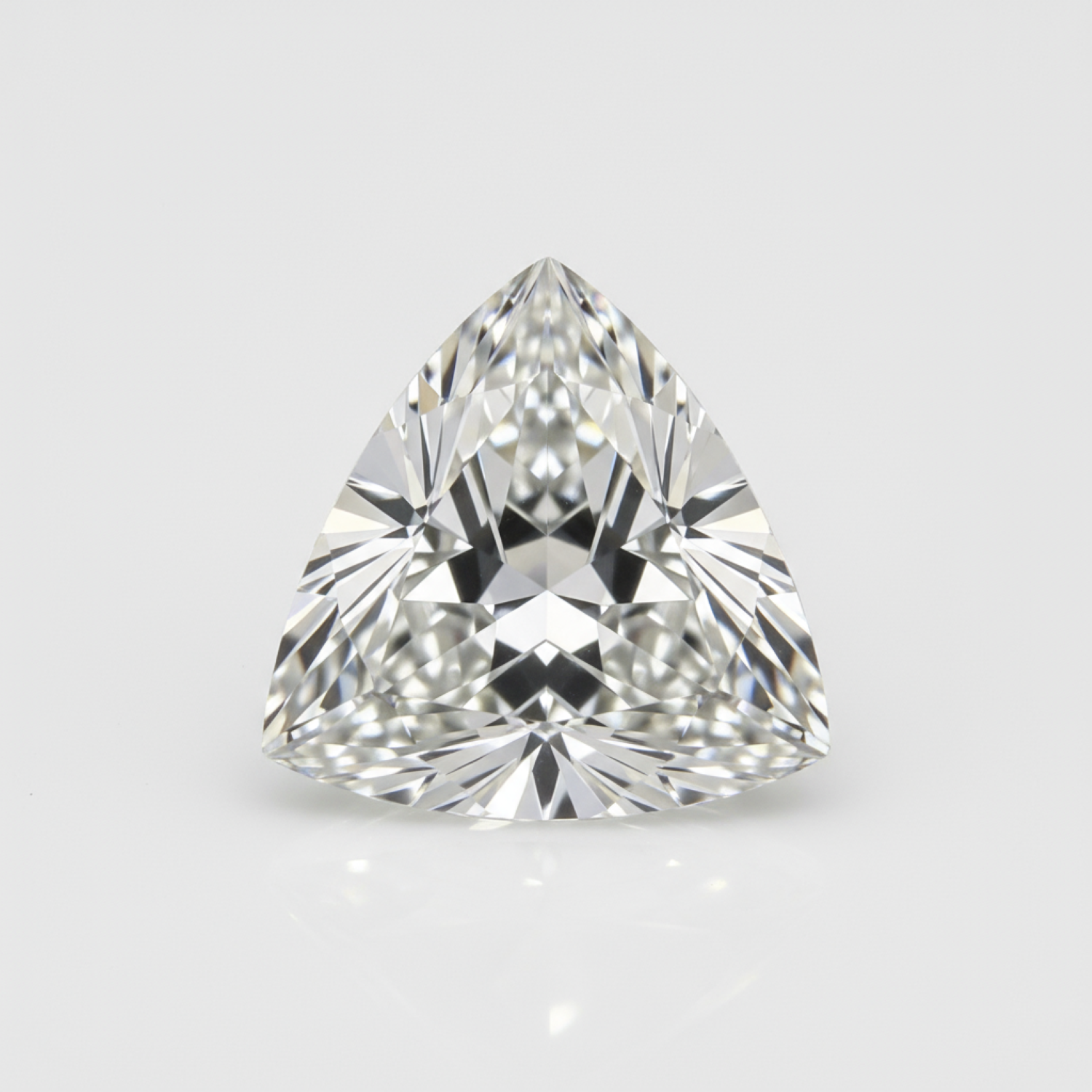 Lab Grown Diamond 1PC Small 7x7 MM Triangle Faceted White Splendid Man Made Loose Gemstone Huvudsaklig produktbild