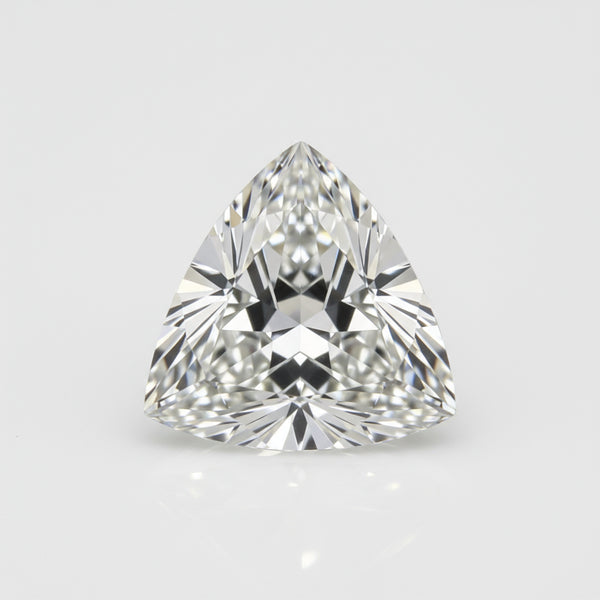 Lab Grown Diamond 1PC Small 7x7 MM Triangle Faceted White Splendid Man Made Loose Gemstone