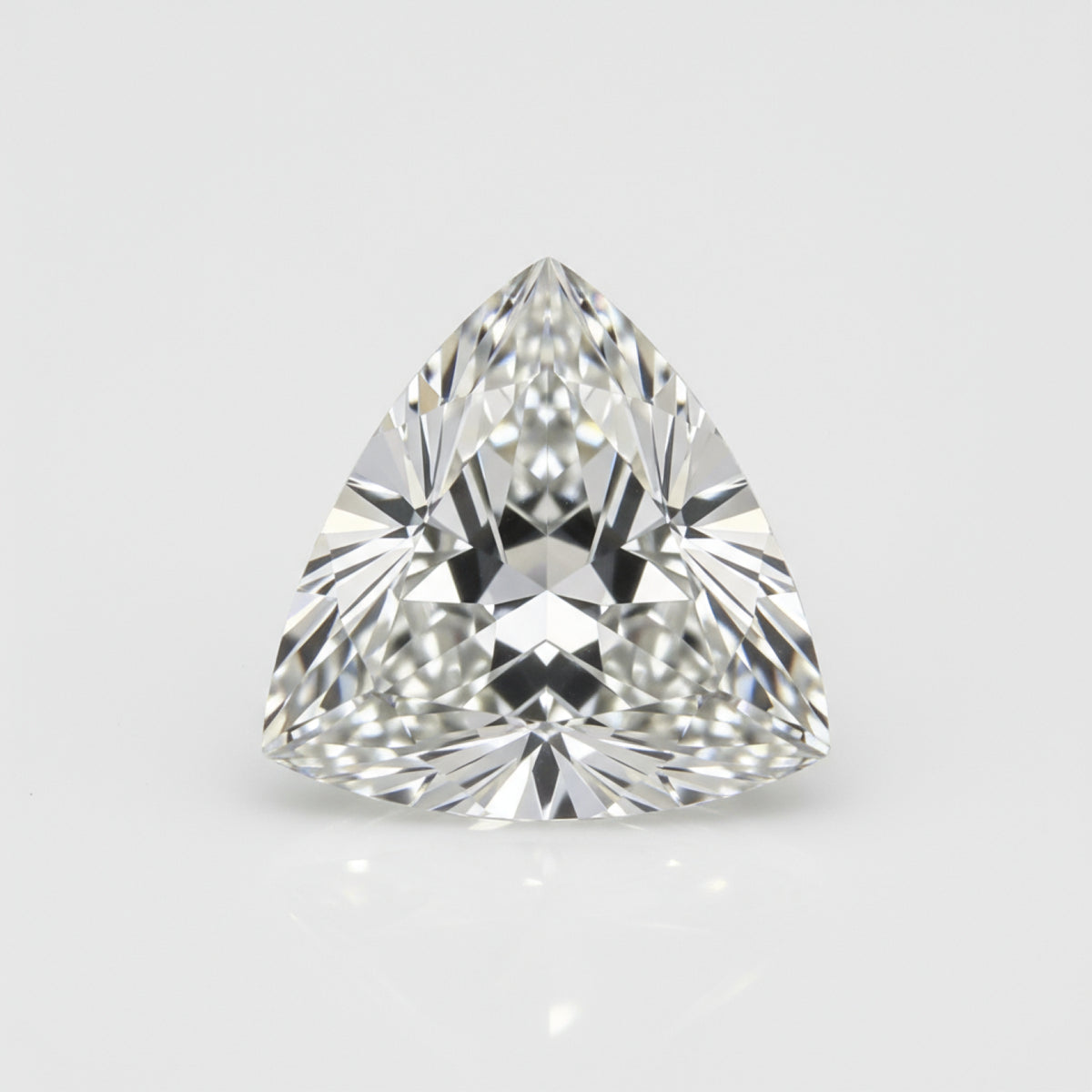 Lab Grown Diamond 1PC Small 7x7 MM Triangle Faceted White Splendid Man Made Loose Gemstone