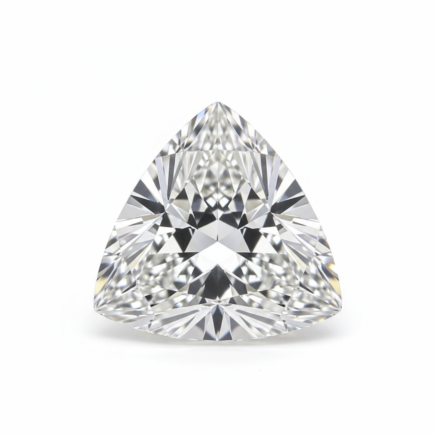 Lab Grown Diamond 1PC Small 7x7 MM Triangle Faceted White Splendid Man Made Loose Gemstone Sekundär produktbild