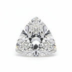 Lab Grown Diamond 1PC Small 7x7 MM Triangle Faceted White Splendid Man Made Loose Gemstone