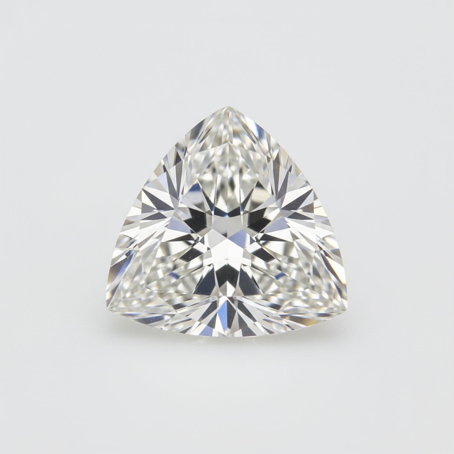 Lab Grown Diamond 1PC Small 8x8 MM Triangle Faceted White Luster Man Made Loose Gemstones