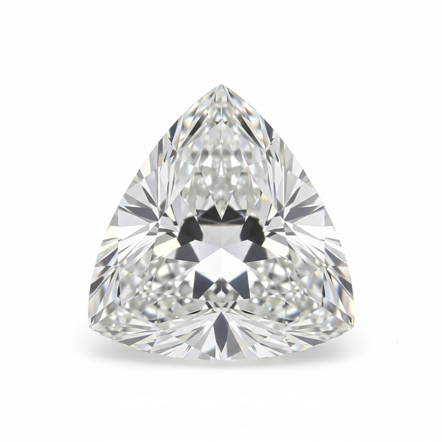 Lab Grown Diamond 1PC Small 8x8 MM Triangle Faceted White Luster Man Made Loose Gemstones Imagen secundaria del producto