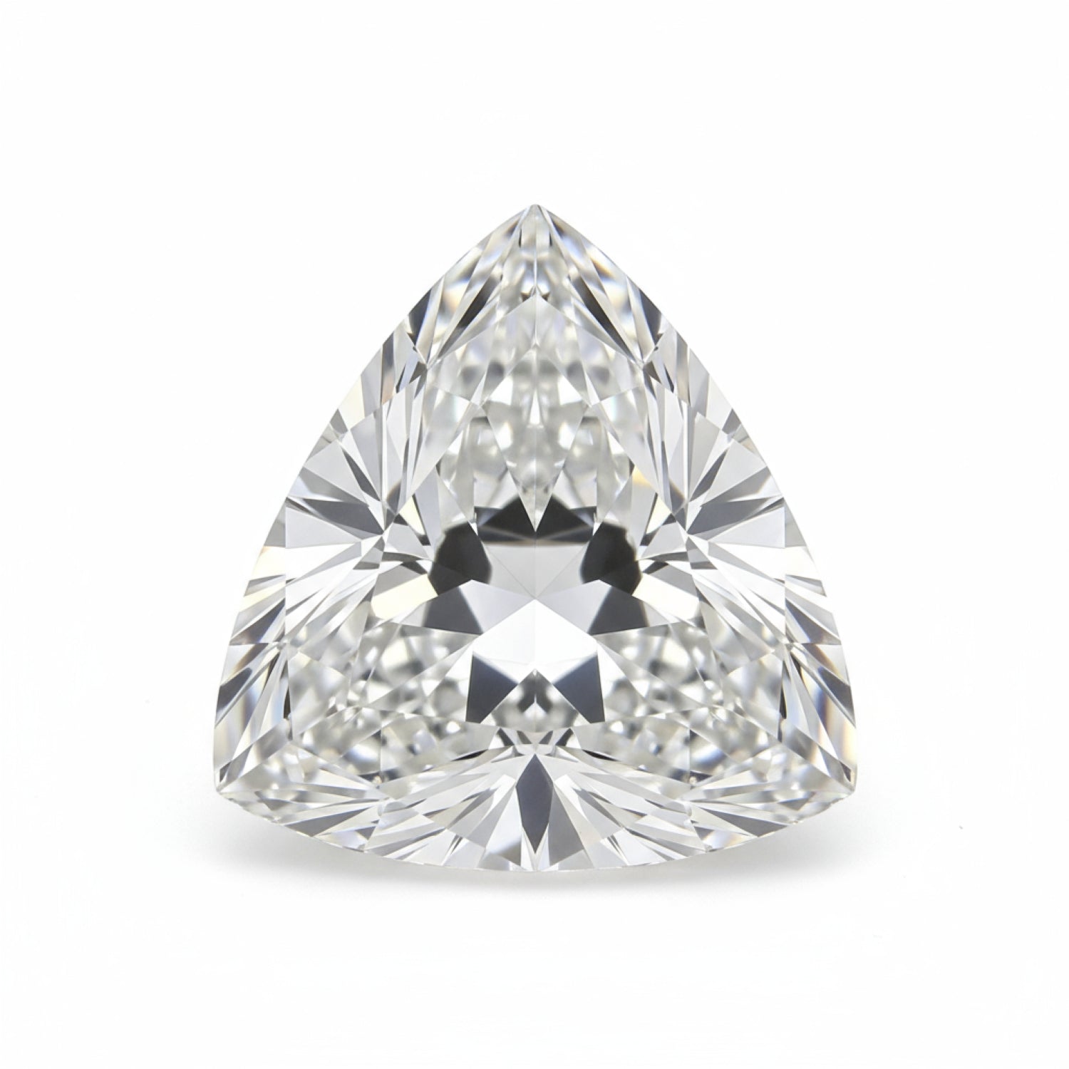 Lab Grown Diamond 1PC Small 8x8 MM Triangle Faceted White Luster Man Made Loose Gemstones