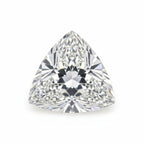 Lab Grown Diamond 1PC Medium 9x9 MM Triangle Faceted White Lustrous Man Made Gems