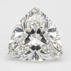 Lab Grown Diamond 1PC Medium 9x9 MM Triangle Faceted White Lustrous Man Made Gems