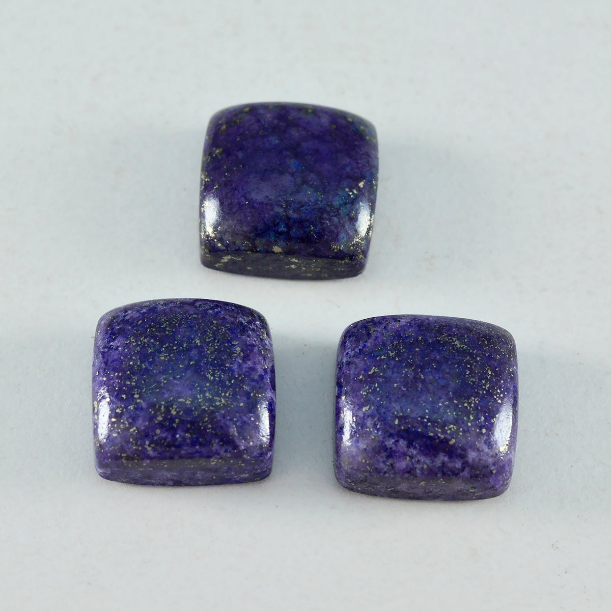 Lapis Lazuli 1PC Large 10x10 MM Cushion Cabochon Blue Splendid semi Precious Gems メイン画像