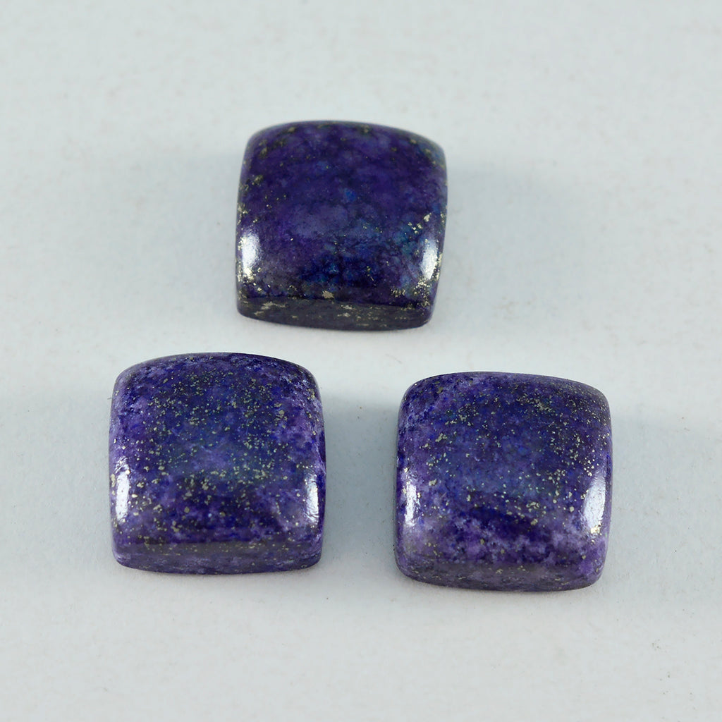 Lapis Lazuli 1PC Large 10x10 MM Cushion Cabochon Blue Splendid semi Precious Gems