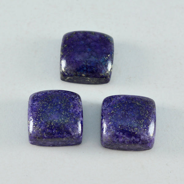 Lapis Lazuli 1PC Large 10x10 MM Cushion Cabochon Blue Splendid semi Precious Gems