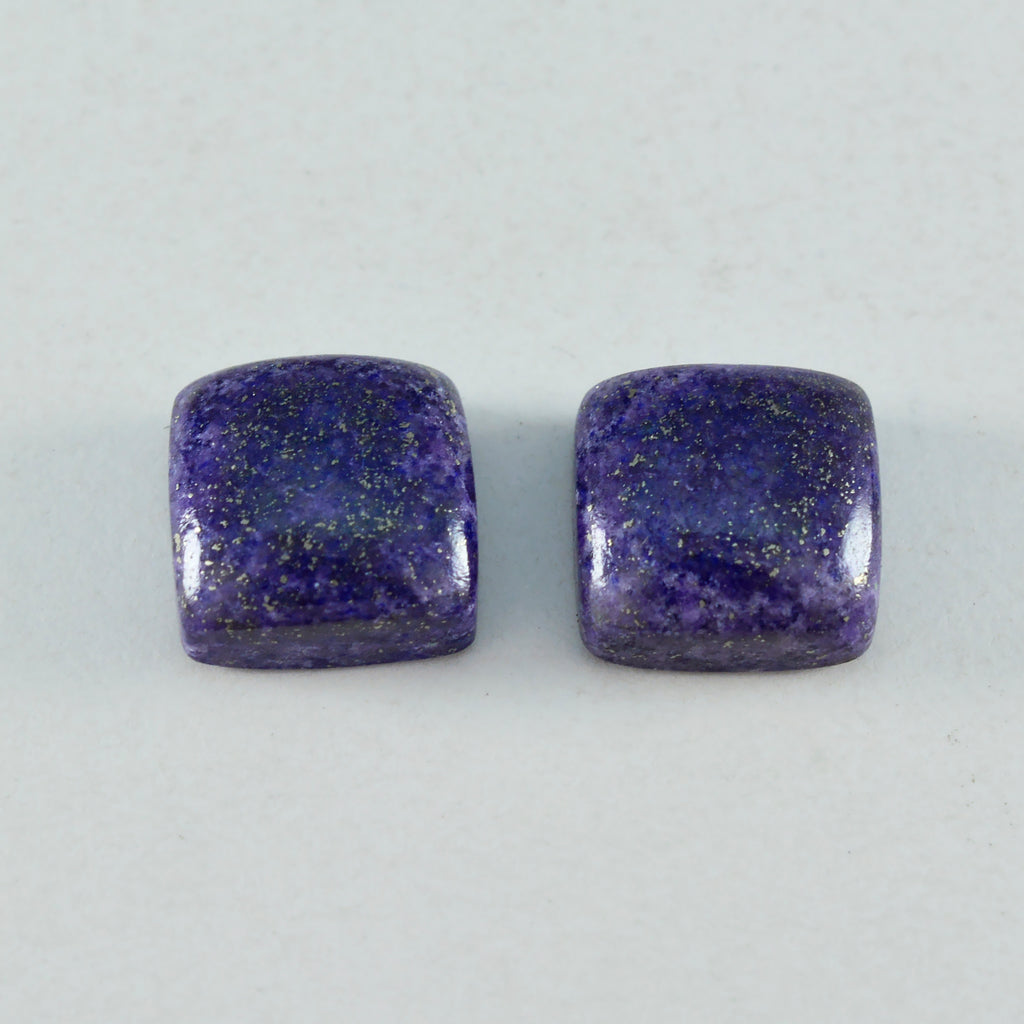 Lapis Lazuli 1PC Large 11x11 MM Cushion Cabochon Blue Luster semi Precious Loose Gems