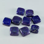 Lapis Lazuli 1PC Small 7x7 MM Cushion Cabochon Blue Brilliant semi Precious Loose Gemstones