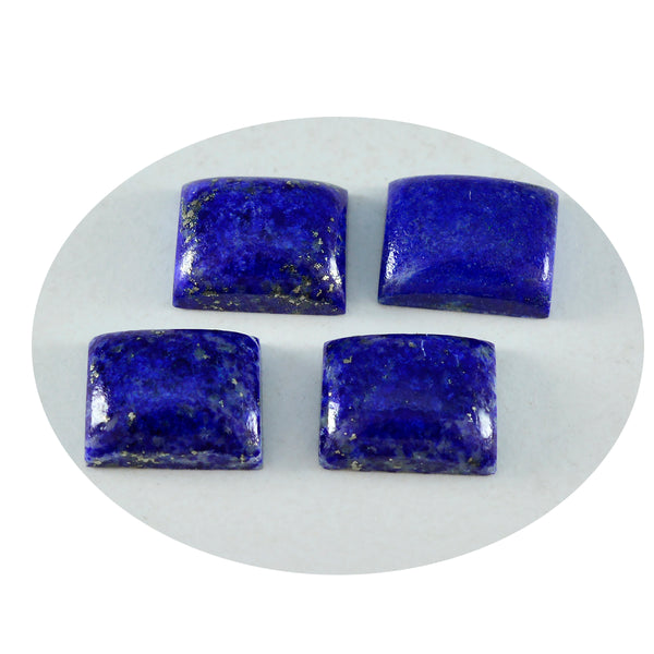 Lapis Lazuli 1PC Large 10x12 MM Emerald Cabochon Blue Fiery semi Precious Semi Precious Gemstone