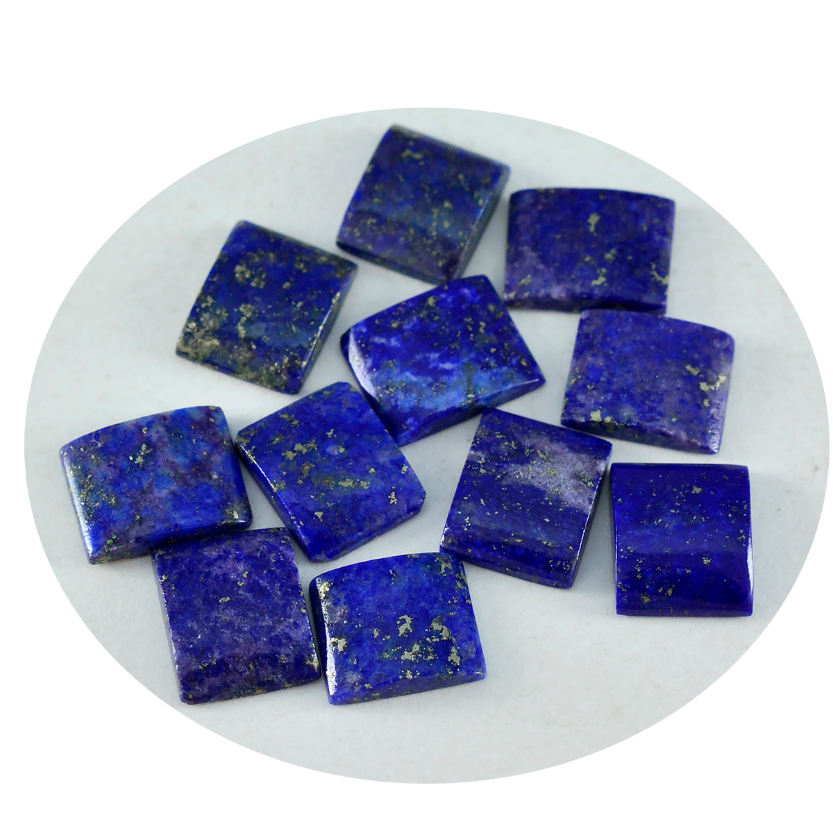 Lapis Lazuli 10PC Tiny 4x6 MM Emerald Cabochon Blue Luster semi Precious Loose Gems