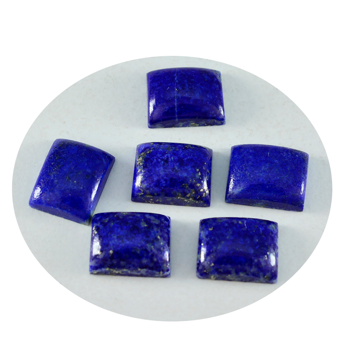 Lapis Lazuli 1PC Tiny 5x7 MM Emerald Cabochon Blue Lustrous semi Precious Loose Gemstone