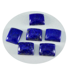 Lapis Lazuli 1PC Tiny 5x7 MM Emerald Cabochon Blue Lustrous semi Precious Loose Gemstone