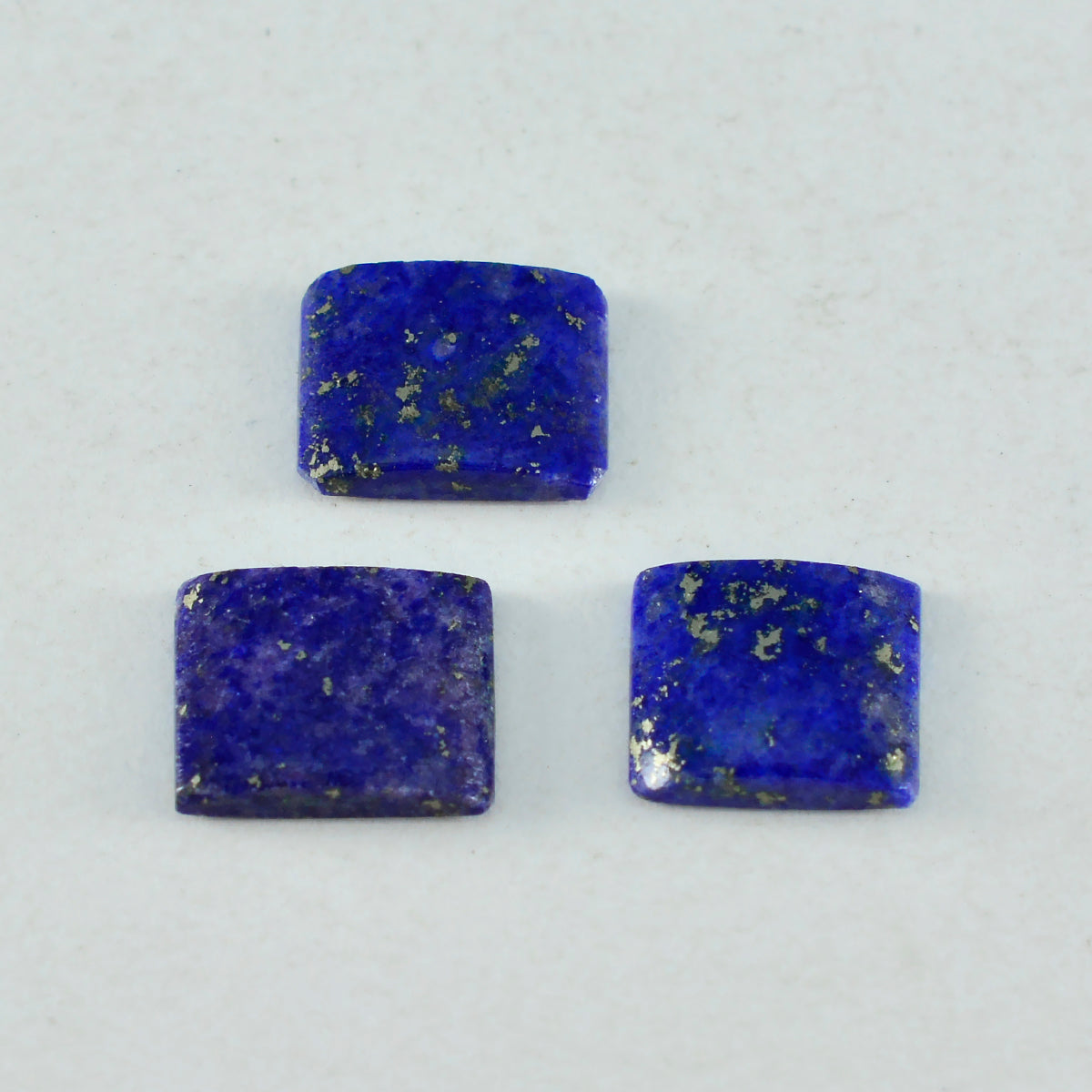 Lapislazuli, 1 Stück, klein, 7 x 9 mm, Smaragd-Cabochon, blau, hochwertiger Halbedelstein Hauptbild