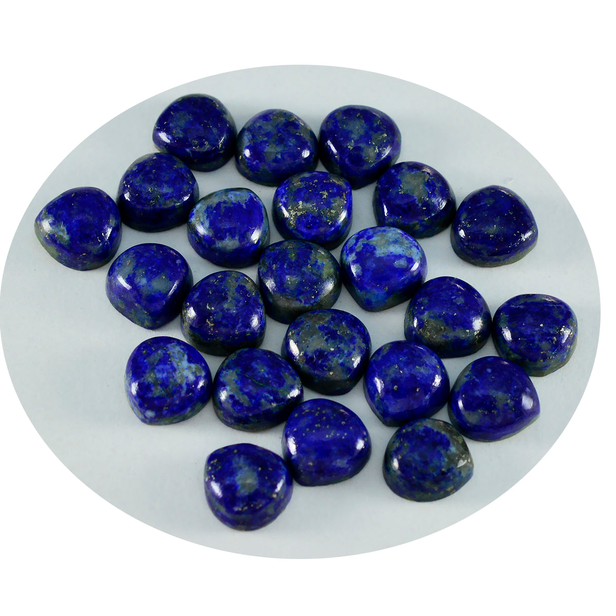 Lapis Lazuli 10PC Tiny 5x5 MM Heart Cabochon Blue Fine semi Precious Loose Gemstone