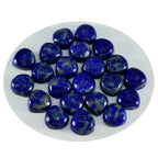 Lapis Lazuli 1PC Small 7x7 MM Heart Cabochon Blue Natural semi Precious Semi Precious Gemstone