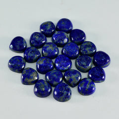 Lapis Lazuli 1PC Small 8x8 MM Heart Cabochon Blue Genuine semi Precious Precious Gemstone