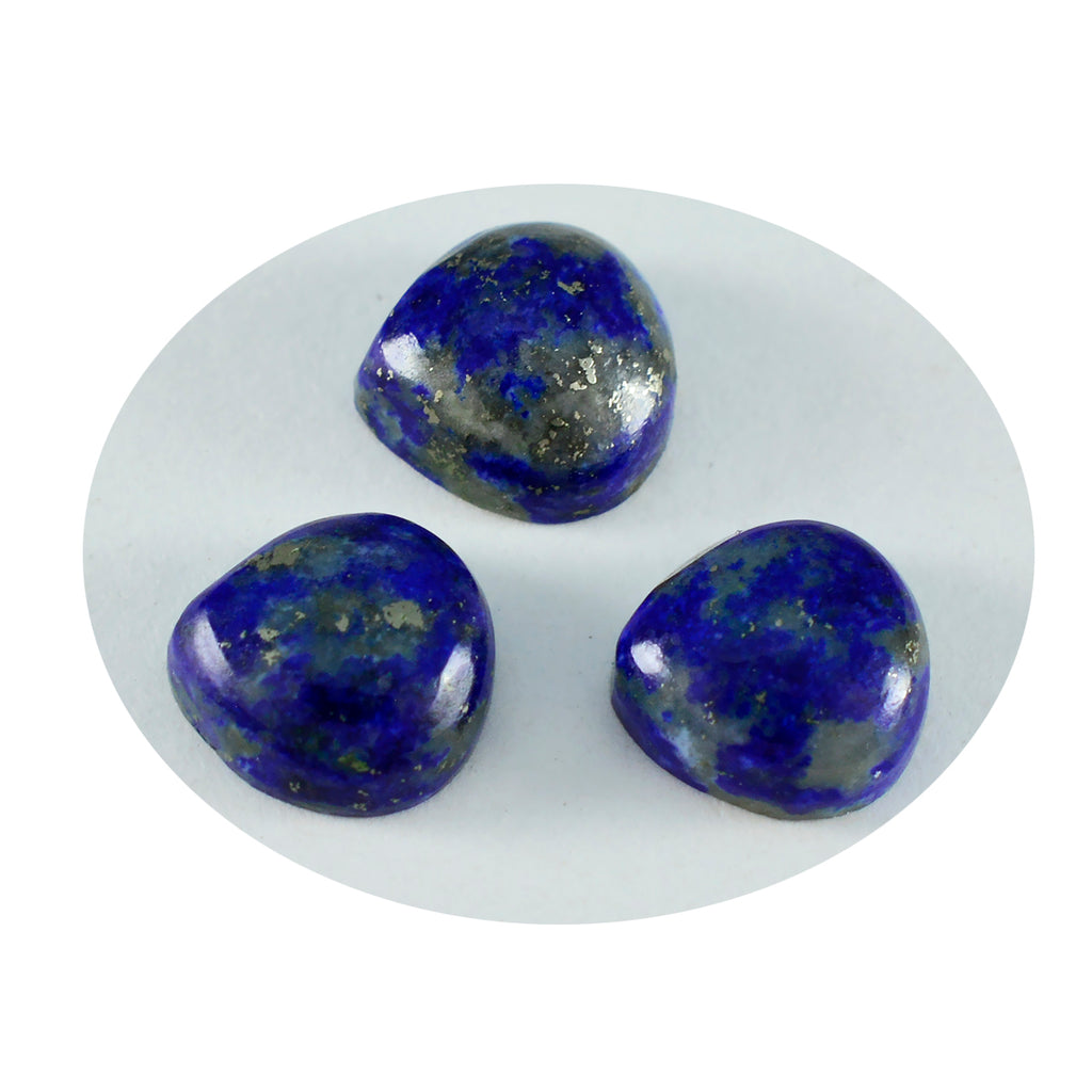 Lapis Lazuli 1PC Medium 9x9 MM Heart Cabochon Blue Superior semi Precious Gems