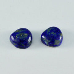 Lapis Lazuli 1PC Large 10x10 MM Heart Cabochon Blue Pure semi Precious Loose Gems