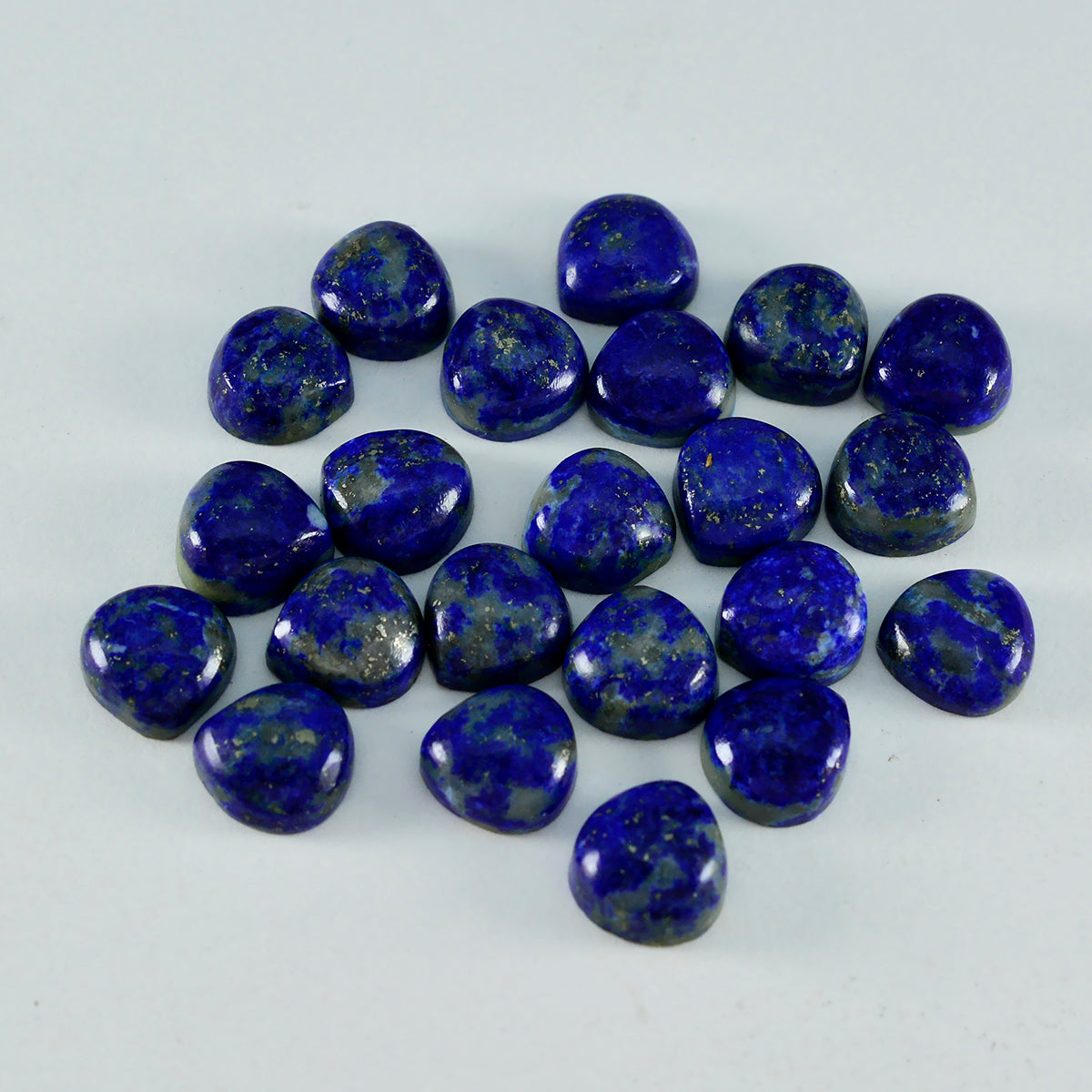 Lapis Lazuli 1PC Tiny 6x6 MM Heart Cabochon Blue High Quality semi Precious Loose Gemstones