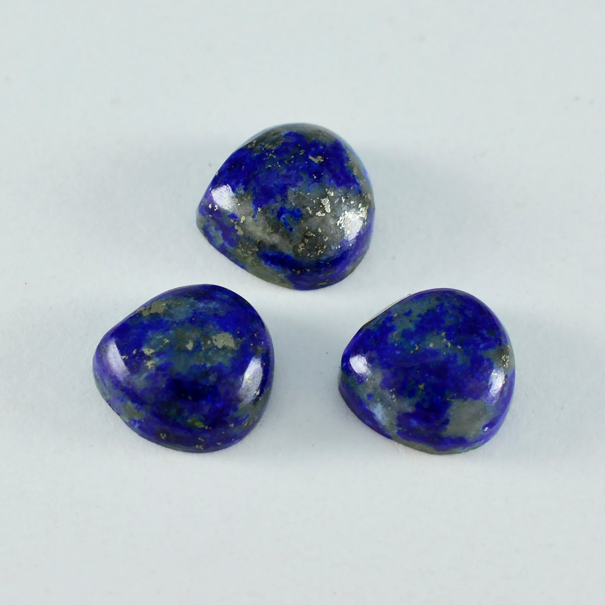 Lapis Lazuli 1PC Small 8x8 MM Heart Cabochon Blue Genuine semi Precious Precious Gemstone