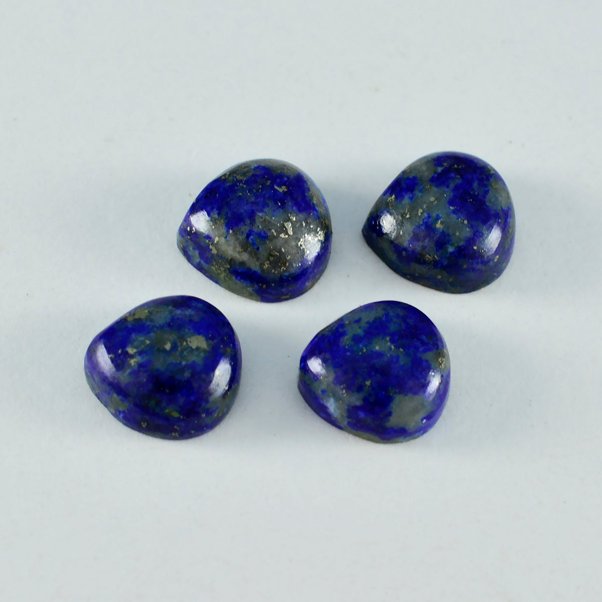 Lapis Lazuli 1PC Medium 9x9 MM Heart Cabochon Blue Superior semi Precious Gems メイン画像