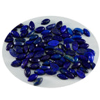 Lapis Lazuli 10PC Tiny 4x8 MM Marquise  Cabochon Blue Fiery semi Precious Loose Gemstone