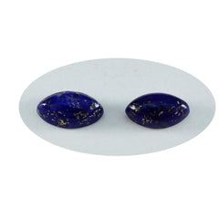 Lapis Lazuli 1PC Small 5x10 MM Marquise  Cabochon Blue Brilliant semi Precious Loose Gemstones