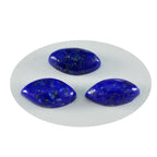 Lapis Lazuli 1PC Medium 7x14 MM Marquise  Cabochon Blue Polished semi Precious Precious Gemstone