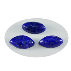 Lapis Lazuli 1PC Medium 7x14 MM Marquise  Cabochon Blue Polished semi Precious Precious Gemstone