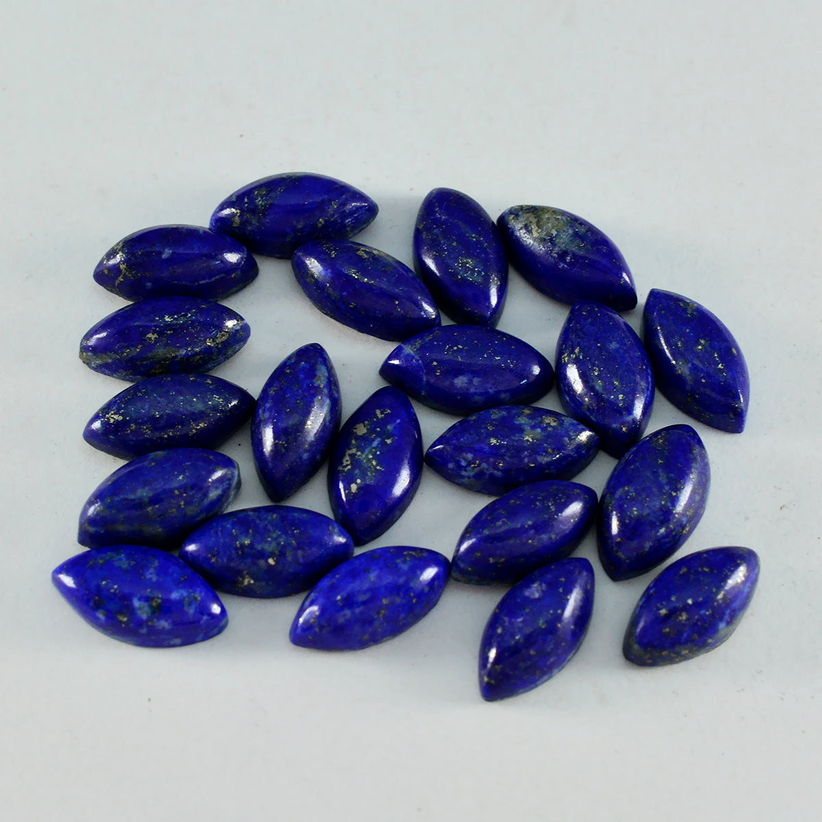 Lapis Lazuli 1PC Large 8x16 MM Marquise  Cabochon Blue Splendid semi Precious Gems メイン画像