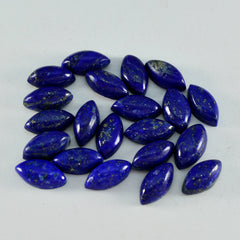 Lapis Lazuli 1PC Large 8x16 MM Marquise  Cabochon Blue Splendid semi Precious Gems