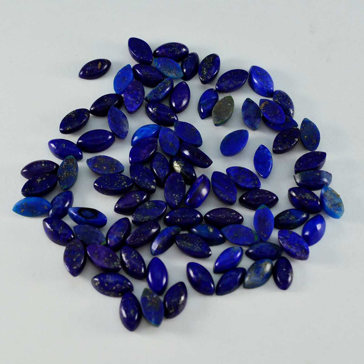 Lapis Lazuli 1PC Small 5x10 MM Marquise  Cabochon Blue Brilliant semi Precious Loose Gemstones