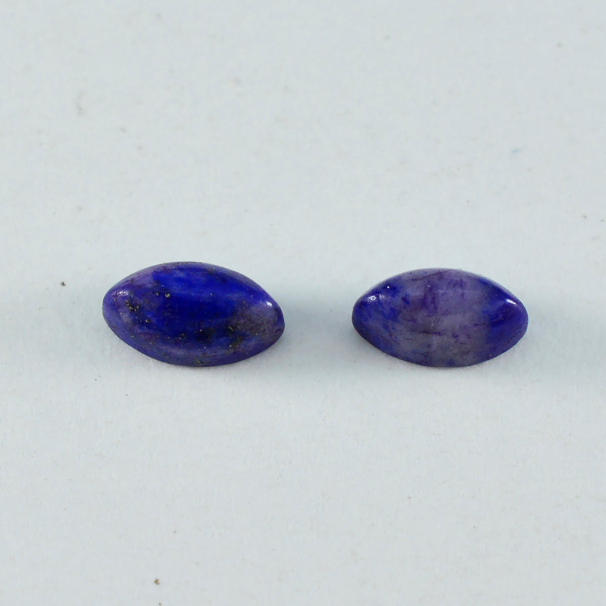 Lapis Lazuli 1PC Medium 7x14 MM Marquise  Cabochon Blue Polished semi Precious Precious Gemstone Hoofdafbeelding