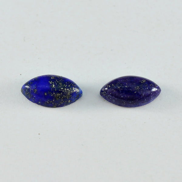 Lapis Lazuli 1PC Large 8x16 MM Marquise  Cabochon Blue Splendid semi Precious Gems