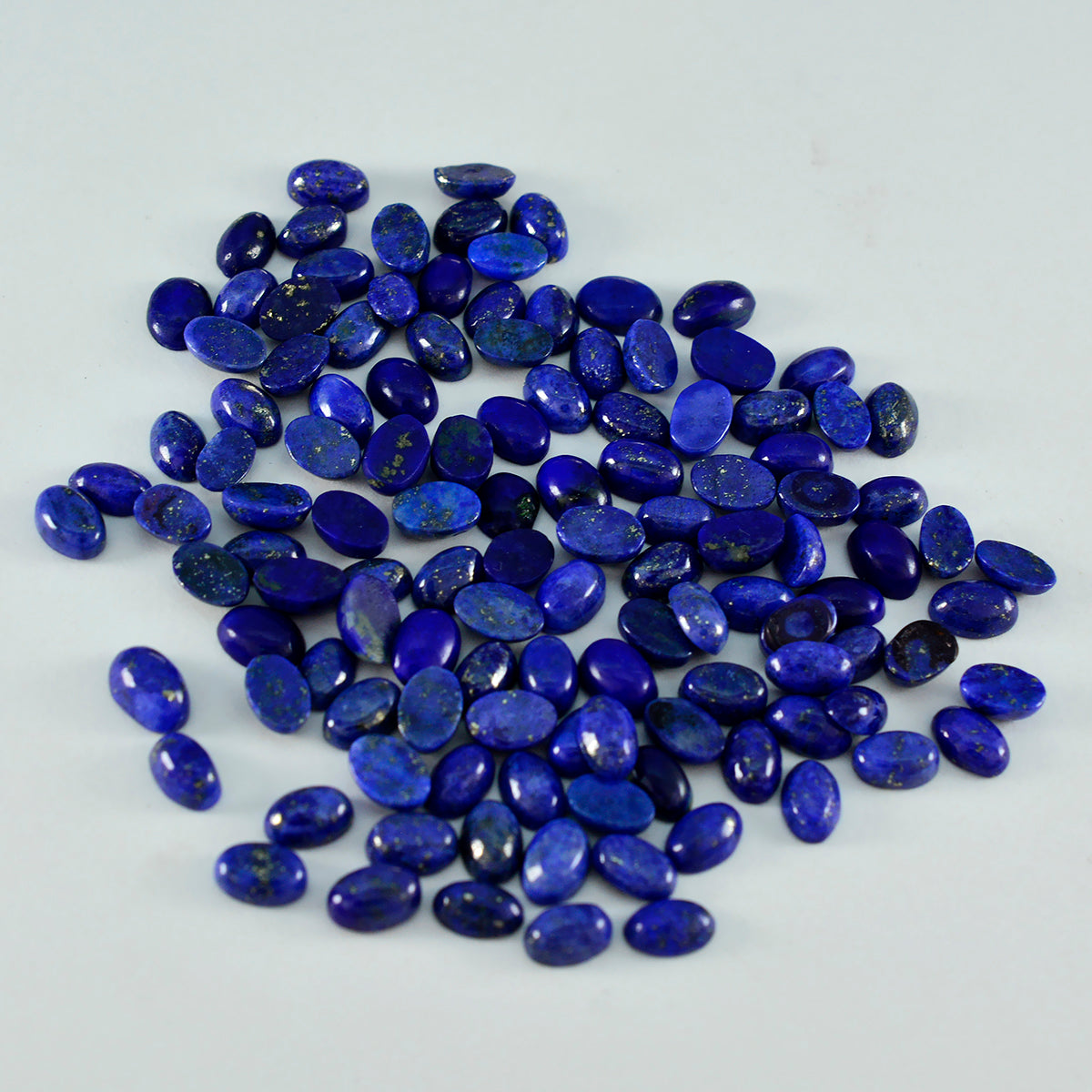 Lapis Lazuli 1PC Medium 7x10 MM Oval Cabochon Blue Brilliant semi Precious Loose Gemstones