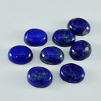 Lapislazuli, 1 Stück, winziger 5 x 7 mm ovaler Cabochon, blau, echter Halbedelstein