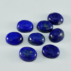 Lapis Lazuli 1PC Small 7x9 MM Oval Cabochon Blue Fiery semi Precious Loose Gemstone