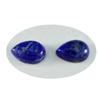Lapis Lazuli 1PC Large 10x12 MM Pear Cabochon Blue Natural semi Precious Gems