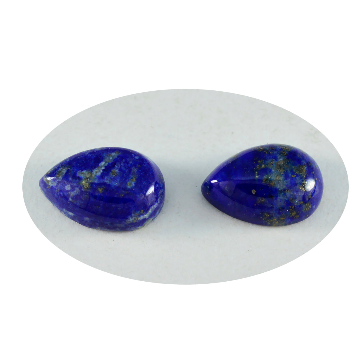 Lapis Lazuli 1PC Large 10x12 MM Pear Cabochon Blue Natural semi Precious Gems