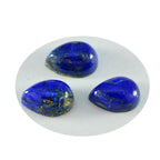 Lapis Lazuli 1PC Medium 7x10 MM Pear Cabochon Blue Lustrous semi Precious Loose Gemstone