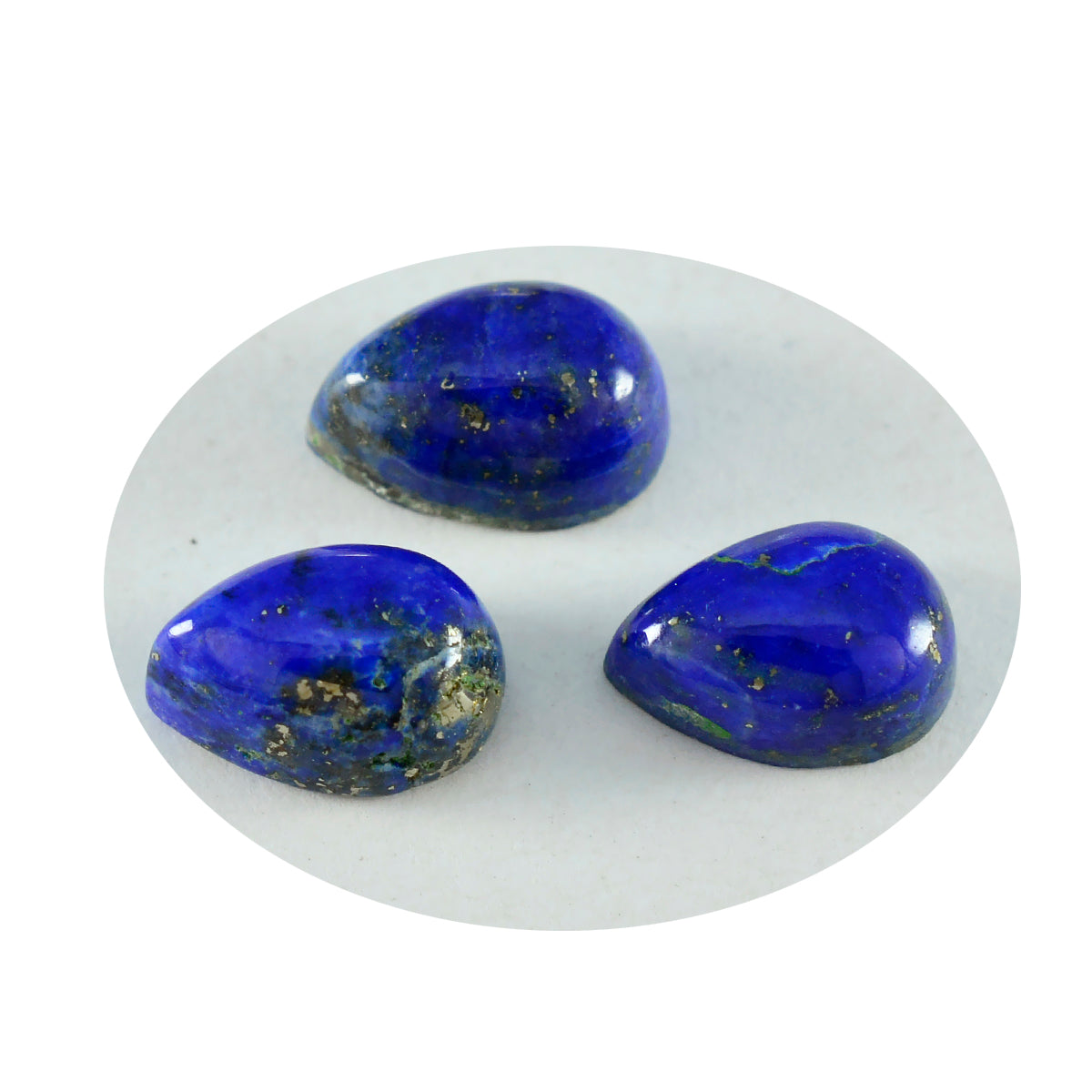 Lapis Lazuli 1PC Medium 8x10 MM Pear Cabochon Blue Shine semi Precious Loose Gemstones Image principale du produit