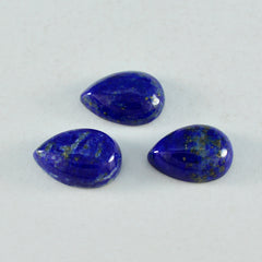 Lapis Lazuli 1PC Large 9x11 MM Pear Cabochon Blue Fine semi Precious Semi Precious Gemstone